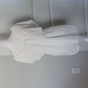 1. STATE NWT Large On or Off Shoulder White Top